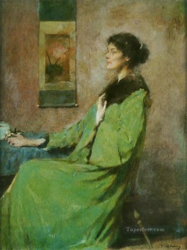 Thomas Dewing Painting - portrait of a woman Thomas Dewing